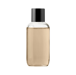 Naklejka premium Mockup of medical skin care bottle cosmetic beauty makeup facial treatment cleanser face foam beauty healthcare blank packaging Transparent bottle perfume