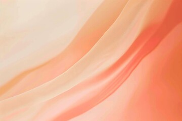 Obraz premium Peach color abstract gradient background, silk fabric texture