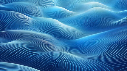Abstract background a blue wavy lines in a blue background