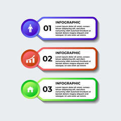 set of infographic template design in modern style