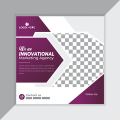 we are innovational marketing agency social media post design.
