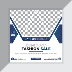 Fashion Sale Social Media Post Design.