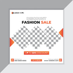 Fashion Sale Social Media Post Design.
