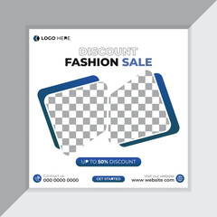 Fashion Sale Social Media Post Design.