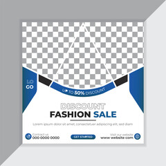 Fashion Sale Social Media Post Design.