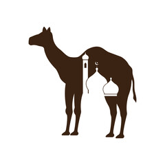 Eid al Adha logo Vector template. Eid Al Adha Mubarak Template.