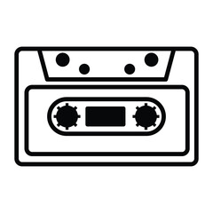 Cassette Recorder Icon Vector Design Template