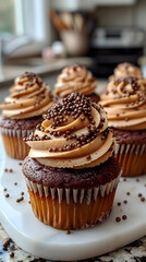 muffins with chocolate