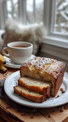 Homemade banana cake

