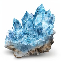 Obraz premium Crystal Cluster with Blue Hues