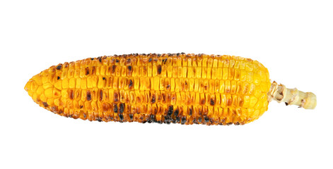 Grilled corn , grilled sweet corn , Snack from pieces of grilled corn on transparent png