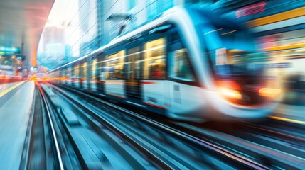 Fototapeta premium Accelerating Energy Sector Innovations in Smart Transportation and Business Mobility Solutions with Text Space