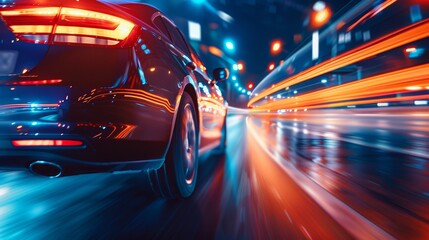 Futuristic Automotive Technology and Clean Transport Solutions Gasoline Market Trends and Digital Transformation in Bright Visuals