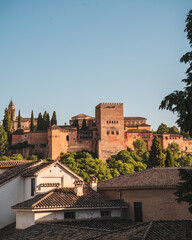 view of the palace moorish in spain