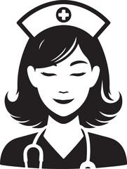 girl in hat with nurse