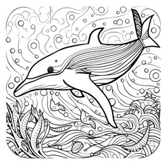 Fototapeta premium illustration of a fish