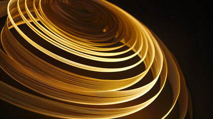Dynamic Abstract Light Painting with Concentric Yellow Rings