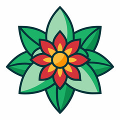 Flower Vector Illustration Icon