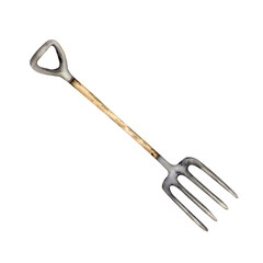 garden fork with wooden-handle