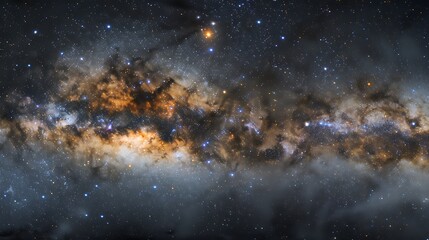 A stunning image of the Milky Way galaxy as seen from a remote space observatory, capturing the beauty of the night sky filled with billions of stars and celestial objects