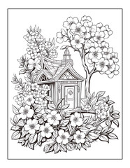 Spring Coloring Pages for KDP