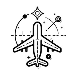 Travel Icons Svg, Vacation Icon Set, Travel, Web Sites, Winter Holiday Icons, Summer Holiday Icons, Airplane Svg, Airplane Clipart, Travel Svg, Airplane Silhouette, Airplane Png, Svg Files For Cricut,