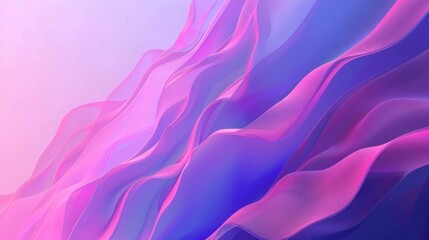 Fototapeta premium Vibrant abstract background image featuring fluid, wavy lines in pink, purple, and blue hues, creating a dynamic and visually appealing design.