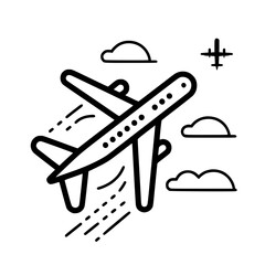 Travel Icons Svg, Vacation Icon Set, Travel, Web Sites, Winter Holiday Icons, Summer Holiday Icons, Airplane Svg, Airplane Clipart, Travel Svg, Airplane Silhouette, Airplane Png, Svg Files For Cricut,