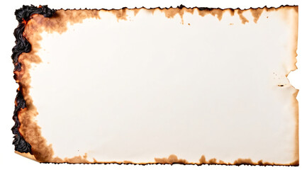 page burnt paper copy space isolated