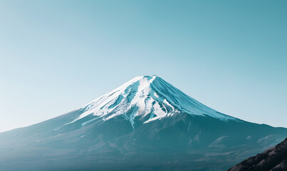 japanese temple in the morning with mount fuji as a background