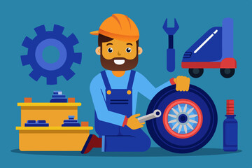 mechanic vector illustration