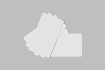 Random group business card 3d rendering