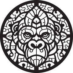 A logo Animal vector illustration on white background	