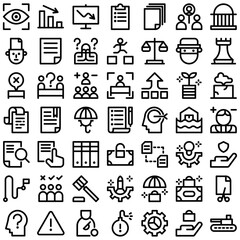 Vector of Business Risk Icon Set. Perfect for user interface, new application
