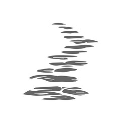 Garden Path of stone way illustration