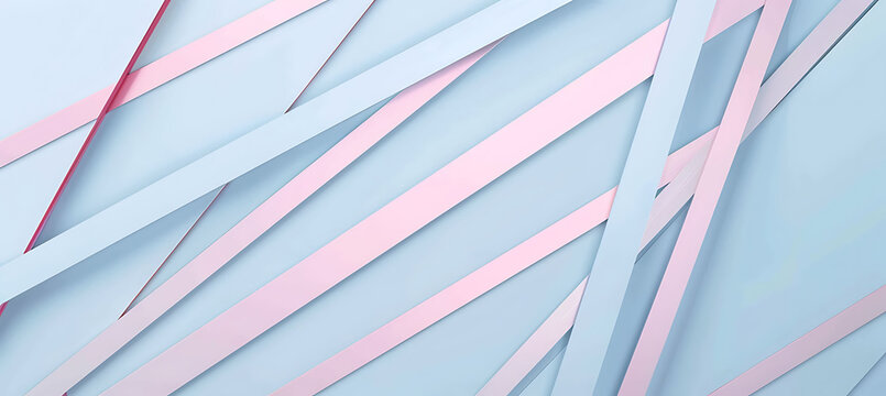 Soft Harmony: Light Blue and Pink Colour Block Shapes Creating a Serene and Elegant Background Wallpaper