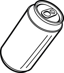 can isolated on white background