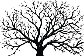 tree without leaf illustration isolated on white background eps 10