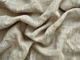 Fototapeta premium wrinkled linen fabric texture background