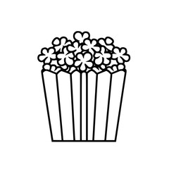 Popcorn icon, pop icon, bucket icon, cinema icon, corn icon, snack icon, box icon, entertainment icon, graphic icon, pictogram icon, marketing icon, popcorn, food, snack, box, movie, icon, isolated, w