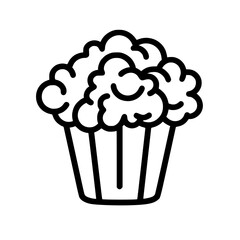 Popcorn icon, pop icon, bucket icon, cinema icon, corn icon, snack icon, box icon, entertainment icon, graphic icon, pictogram icon, marketing icon, popcorn, food, snack, box, movie, icon, isolated, 