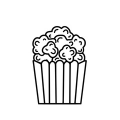Popcorn icon, pop icon, bucket icon, cinema icon, corn icon, snack icon, box icon, entertainment icon, graphic icon, pictogram icon, marketing icon, popcorn, food, snack, box, movie, icon, isolated, 