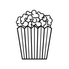 Popcorn icon, pop icon, bucket icon, cinema icon, corn icon, snack icon, box icon, entertainment icon, graphic icon, pictogram icon, marketing icon, popcorn, food, snack, box, movie, icon, isolated, 