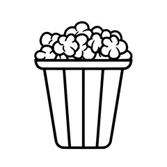 Popcorn icon, pop icon, bucket icon, cinema icon, corn icon, snack icon, box icon, entertainment icon, graphic icon, pictogram icon, marketing icon, popcorn, food, snack, box, movie, icon, isolated, 