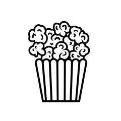Popcorn icon, pop icon, bucket icon, cinema icon, corn icon, snack icon, box icon, entertainment icon, graphic icon, pictogram icon, marketing icon, popcorn, food, snack, box, movie, icon, isolated, 