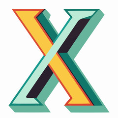 illustration of a letter X