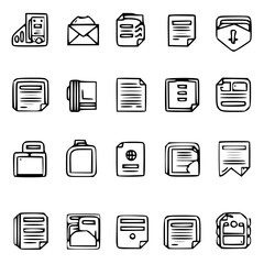 document icon, business icon, symbol icon, archive icon, contract icon, file icon, office icon, computer icon, message icon, web icon, folder icon, graphic icon, portfolio icon, magnifying glass icon,