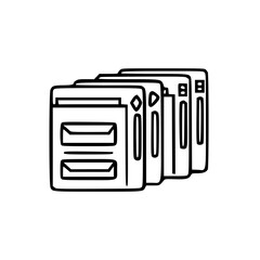 document icon, business icon, symbol icon, archive icon, contract icon, file icon, office icon, computer icon, message icon, web icon, folder icon, graphic icon, portfolio icon, magnifying glass icon,