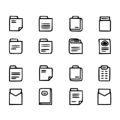 document icon, business icon, symbol icon, archive icon, contract icon, file icon, office icon, computer icon, message icon, web icon, folder icon, graphic icon, portfolio icon, magnifying glass icon,