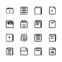 document icon, business icon, symbol icon, archive icon, contract icon, file icon, office icon, computer icon, message icon, web icon, folder icon, graphic icon, portfolio icon, magnifying glass icon,